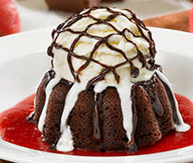Gooey Chocolate Brownie Cake Close-Up
