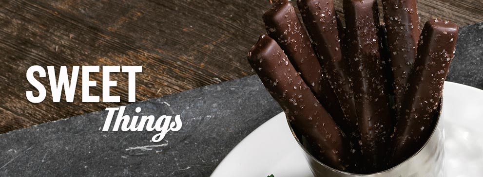Banner image of Chocolate Fruffles, with 'Sweet Things' text overlayed.