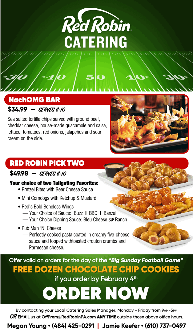 2022 Red Robin Tailgate Package Specials
