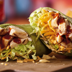 Whiskey River BBQ Chicken Wrap Close-up