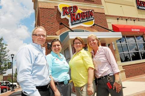 Providence Town Center Red Robin Employees in front of building exterior