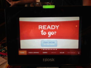 Ziosk Tablet Pay Now Screen