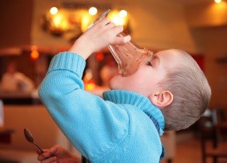 Child Drinking Milkshake