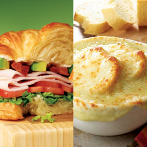 Souper Sandwich Combo - Sandwich and Bowl of Soup Close-Ups